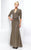 Alyce Paris Black Label - 29143 Classy Lace V Neck Mermaid Gown in Brown