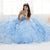 Quinceanera Collection - 26833 Jewel Studded Corset Organza Ballgown