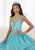 Quinceanera Collection - 26880 Beaded Sweetheart Tiered Ballgown in Blue