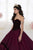 Quinceanera Collection - 26907 Beaded Sweetheart Velvet Ballgown