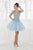 Quinceanera Collection - 26920 Strapless Jewel Ornate Corset Ballgown In Blue