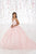 Quinceanera Collection - 26922 Embroidered Floral Accented Ballgown In Pink