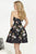 Tiffany Homecoming - Strapless Sweetheart Floral A-line Skirt 27103 in Black and Multi-Color