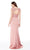 Embellished Lace Bateau Sheath Dress in Pink