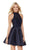 Alyce Paris - 3799 High Halter Strappy Open Back Cocktail Dress