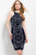 27056 Jewel Neck Embellished Cocktail Dress