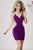Tiffany Homecoming - Embellished Cap Sleeve and Side Panel Cocktail Dress 27110 In Purple