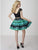 Tiffany Homecoming - Beaded Crop Top Two-Piece Cocktail Dress 27166 In Black and Green