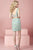 Tiffany Homecoming - Deep V  Back Two-Piece Glittering Lace Short Dress 27119 In Green