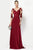 Alyce Paris - 27127 Lace V-neck A-line Dress in Red