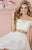 Tiffany Homecoming - Two Piece Off-Shoulder Short Dress 27129 In White
