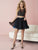Tiffany Homecoming - Embellished Lace Applique Two-Piece A-line Cocktail Dress 27134 In Black and Multi-Color