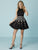 Tiffany Homecoming - 27152 Halter Neck A Line Short Dress  In Black