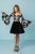 Tiffany Homecoming - 27161 Two Piece Printed Velvet A-line Dress In Multi-Color and Black