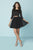 Tiffany Homecoming - 27163 Two Piece Beaded Jersey Chiffon A-line Dress In Black
