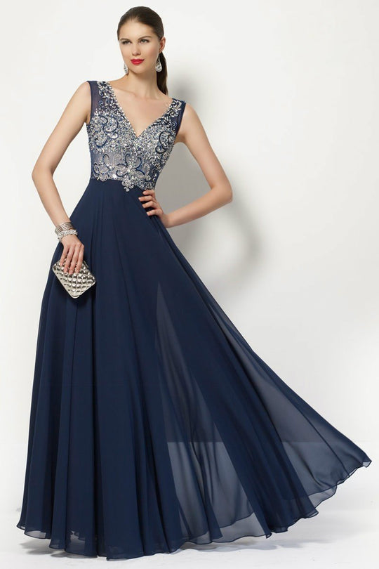 Alyce Paris - Alyce Paris Special Occasion Collection - Dress 27165 in Blue