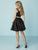 Tiffany Homecoming - 27177 Two-Piece Embroidered Short Dress In Black and Multi-Color