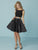 Tiffany Homecoming - 27177 Two-Piece Embroidered Short Dress In Black and Multi-Color