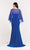 Alyce Paris - 27181 Sweetheart Illusion Gown with Beaded Capelet in Blue