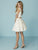 Tiffany Homecoming - 27192 Beaded Two Piece V-neck Cocktail Dress In White