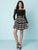 Tiffany Homecoming - 27193 Two Piece Lace Off-Shoulder Pritned A-line Dress In Black and Yellow
