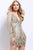 27205 Sequined V-neck Sheath Dress
