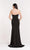 Alyce Paris - 27207 Fitted Satin Dress with Removable Sheer Top in Black