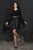 Tiffany Homecoming - 27215 Two-Piece Long Sleeve Jewel Studded Dress In Black