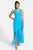 Adrianna Papell - Pleated Bodice Chiffon Dress 231M55220 in Blue