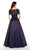 Alyce Paris - 27231 Lace Illusion Bateau Ballgown In Gray