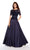Alyce Paris - 27231 Lace Illusion Bateau Ballgown In Gray