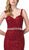Dancing Queen - 2724 Embroidered Sweetheart Trumpet Prom Dress In Red