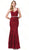 Dancing Queen - 2724 Embroidered Sweetheart Trumpet Prom Dress In Red