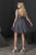 Tiffany Homecoming - 27240 Cap Sleeve Beaded Bodice Chiffon Dress in Gray and Neutral