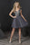 Tiffany Homecoming - 27240 Cap Sleeve Beaded Bodice Chiffon Dress in Gray and Neutral