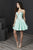 Tiffany Homecoming - 27243 Plunging Sweetheart Corset Mikado Dress in Blue and Green