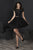 Tiffany Homecoming - 27245 Tulip Cap Sleeve Diamond Cutout Lace Dress in Black