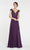 Alyce Paris Embroidered V-neck Chiffon A-line Dress 27246