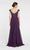 Alyce Paris Embroidered V-neck Chiffon A-line Dress 27246
