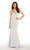 Alyce Paris - 27252 Off-The-Shoulder Beaded Lace Evening Gown in Silver