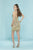 Tiffany Homecoming - 27256 Crisscross Neckline Sequin Cocktail Dress In Gold