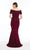 Alyce Paris - 27281 Off-Shoulder Peplum Evening Gown In Purple
