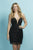 Tiffany Homecoming - 27288 Bedazzled Deep Sweetheart Sheath Dress In Black