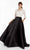 Alyce Paris - 27318 Three Piece Mikado Ballgown In Black and White