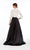 Alyce Paris - 27318 Three Piece Mikado Ballgown In Black and White