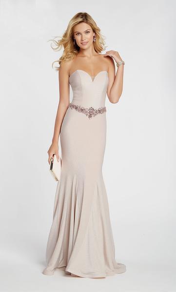 Alyce Paris - 60290 Strapless Fitted Beaded Mermaid Gown In Pink