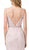 Dancing Queen - 2742 Embroidered Plunging V-Neck Prom Dress In Pink