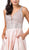 Dancing Queen - 2748 Beaded Plunging V-Neck Prom Dress In Pink