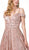 Dancing Queen - 2751 Sequin Embellished A-Line Prom Gown In Pink and Gold