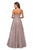 La Femme Gigi - 27667 Sequin and Lace Embellished Strapless Sweetheart Gown In Neutral and Pink